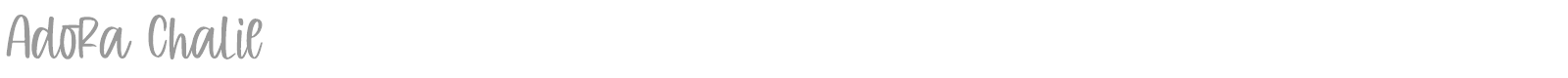 Adora Chalie font preview